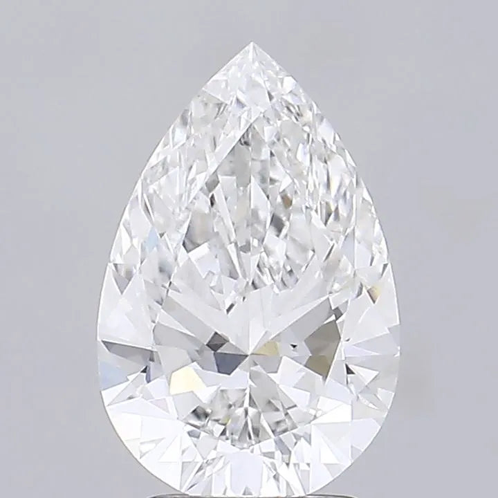 2.54ct Pear Lab Grown Diamond (Colour E, Clarity VVS2, IGI Certified)