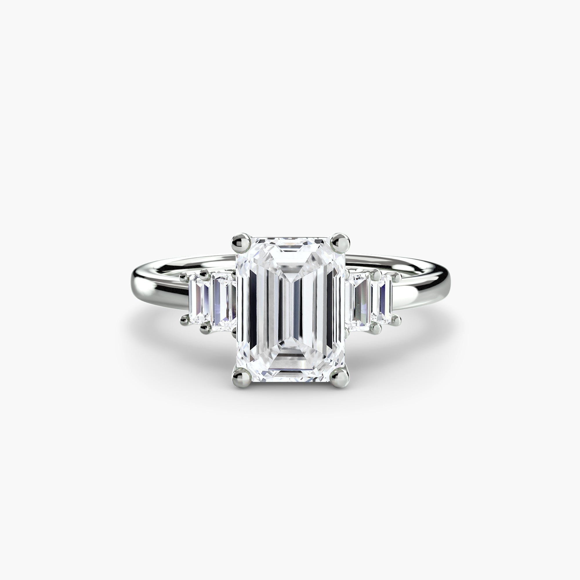 Baguette Accent Solitaire