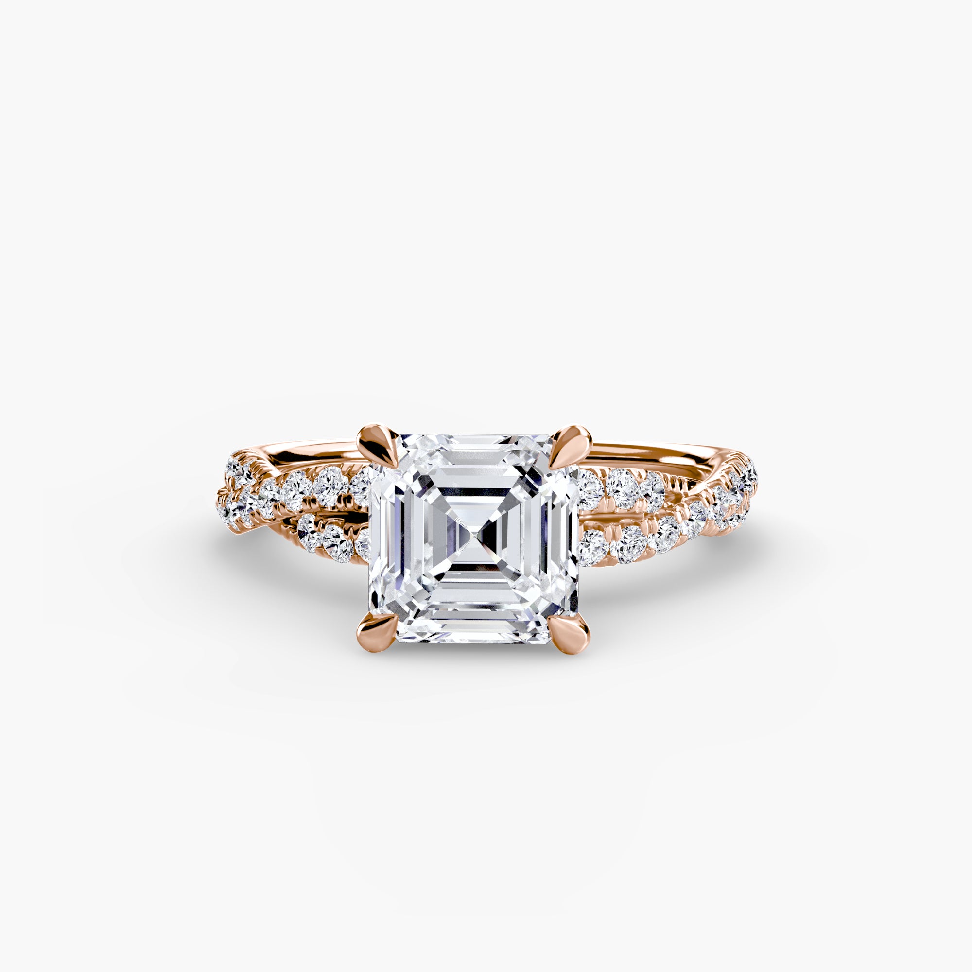 The Twisted Pavé Solitaire